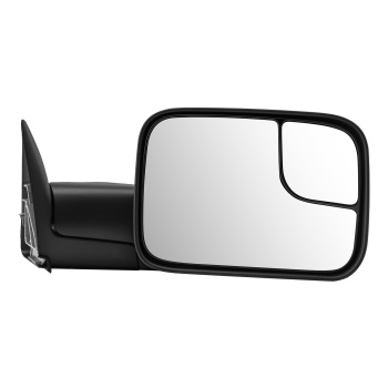 Black Right Side Mirror compatible for Dodge Ram 1500/2500/3500 1994-1997 55076612