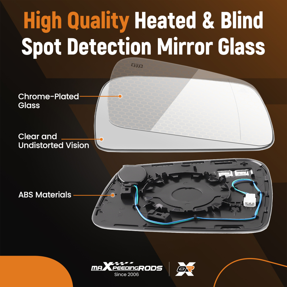 Passenger Right Side Mirror compatible for JEEP Grand Cherokee 2011-2021/ Compatible for DODGE Durango