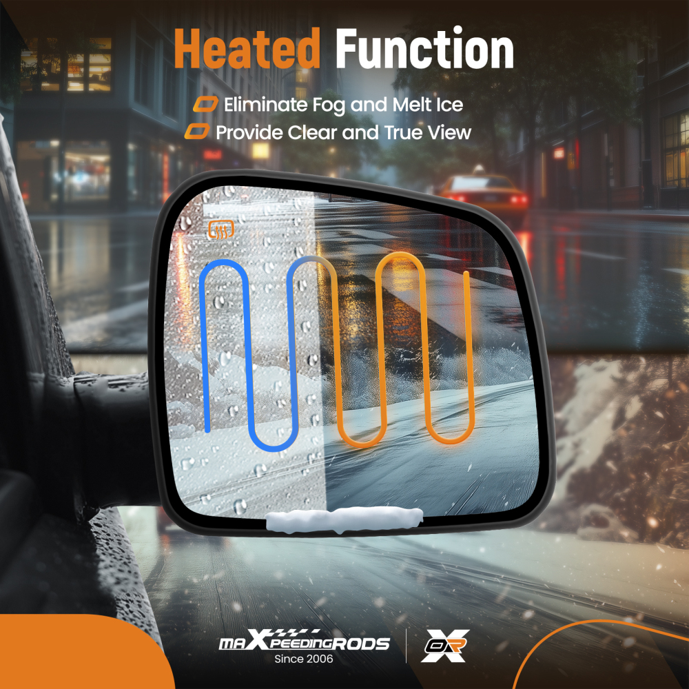 Passenger Right Side Mirror compatible for JEEP Grand Cherokee 2011-2021/ Compatible for DODGE Durango