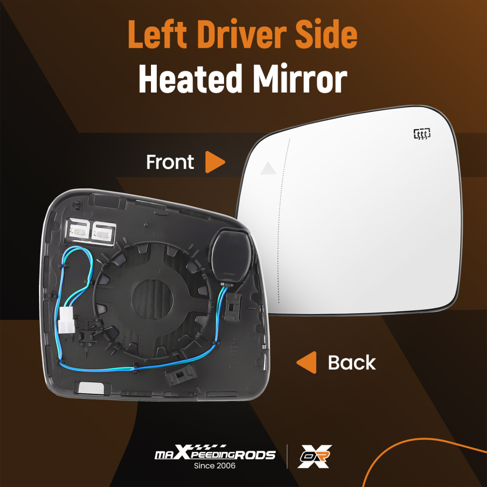 Driver Left Side Mirror W/Blind Spot compatible for JEEP Grand Cherokee 2011-2021 compatible for DODGE