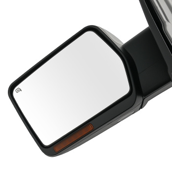 Chrome Heated Side View Mirror compatible for Ford F150 2004-2014 Power LED Signal