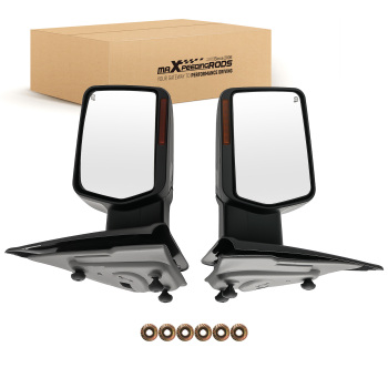 Chrome Heated Side View Mirror compatible for Ford F150 2004-2014 Power LED Signal