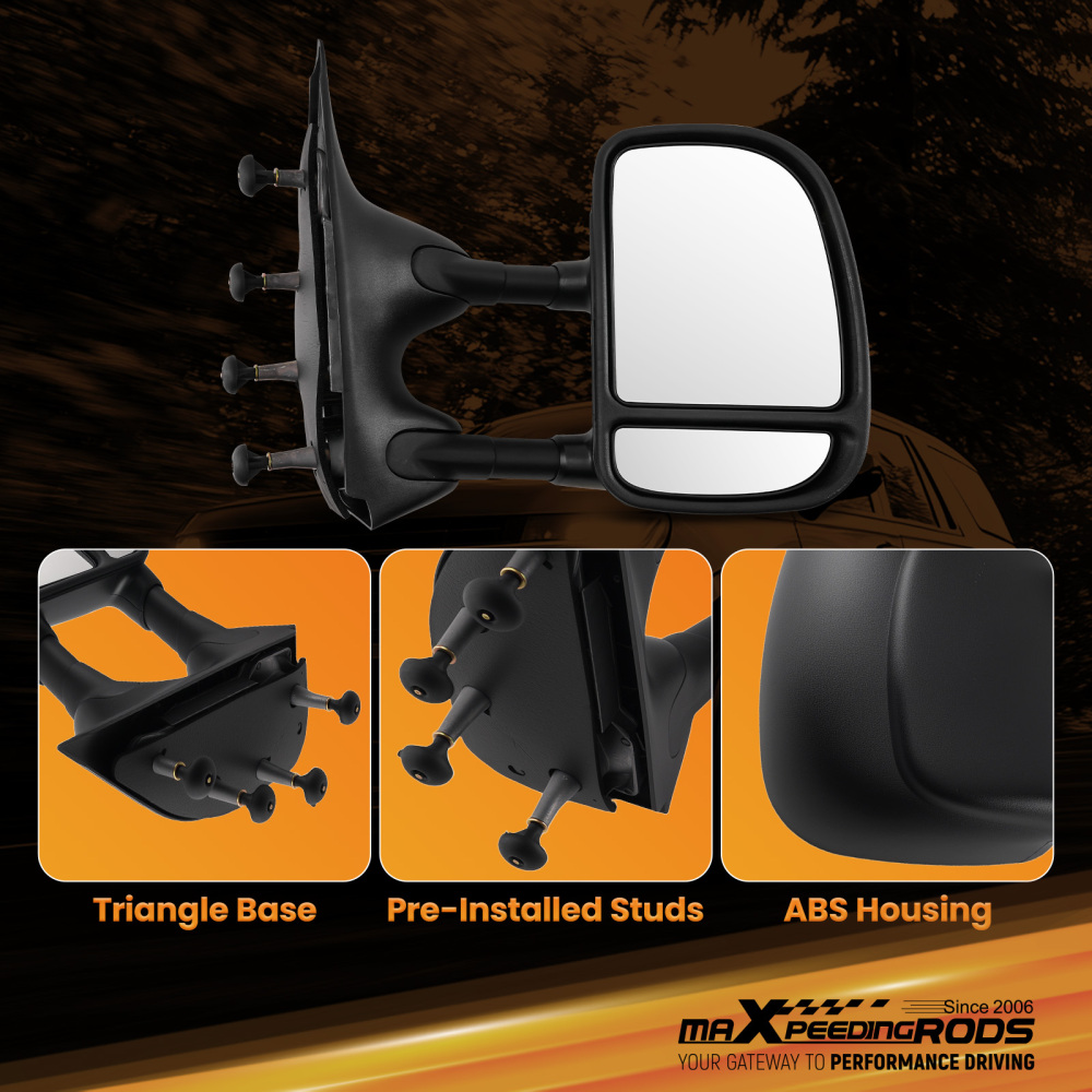 Rear View Mirror Right compatible for Ford E150/E250 2003-2014 7C2Z17682DA