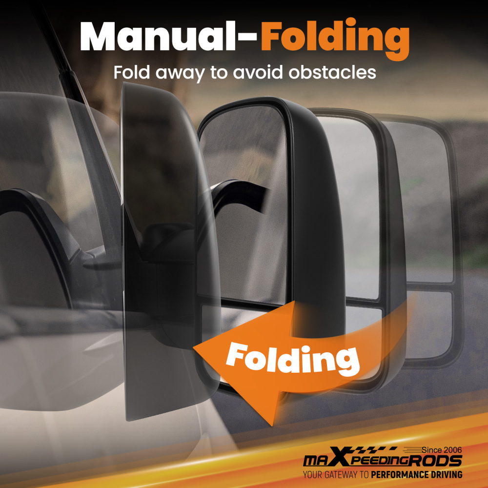 Manual Folding Mirror compatible for Ford E150 Club Wagon 2003-2005 7C2Z17682DA