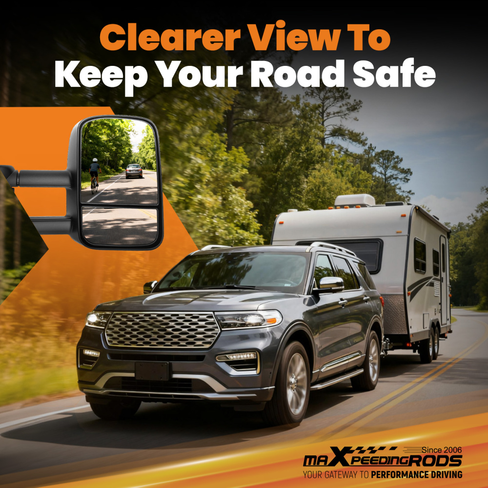 Manual Folding Mirror compatible for Ford E150 Club Wagon 2003-2005 7C2Z17682DA