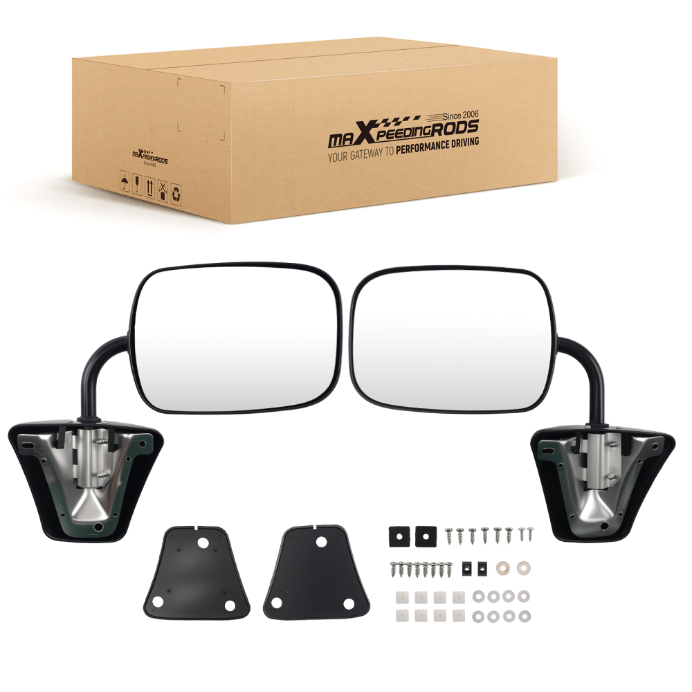 Manual Side Mirror compatible for Chevrolet Blazer 1992-1994 Direct Replacement Pair