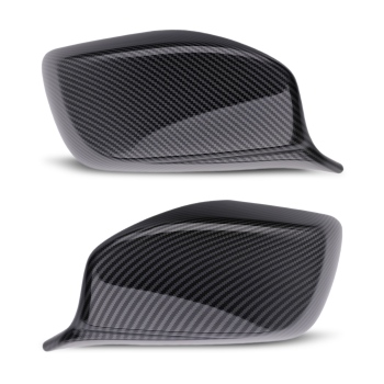 Wing Mirror Cover Cap compatible for BMW E60 E61 E63 03-07 51167078359 Carbon Fiber Black