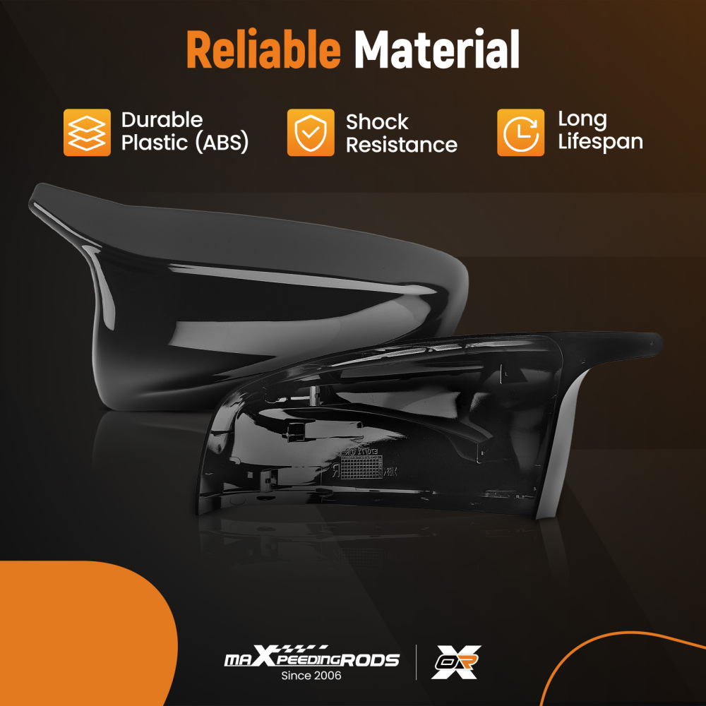 Door Mirror Assembly compatible for BMW X5 E70 X6 E71 07-13 51162182697 Gloss Black Kit