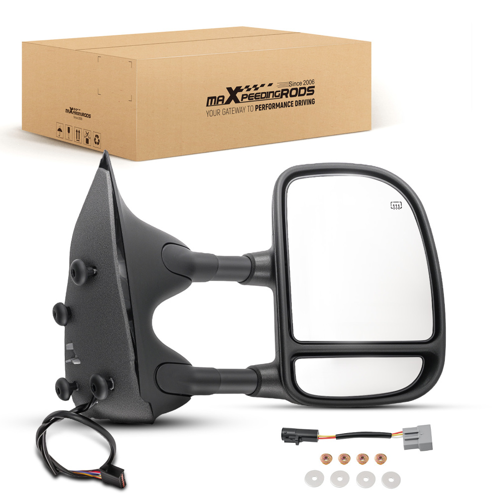 Heated Mirror Right compatible for Ford Excursion F250 Eddie Bauer 03-05 Power Black