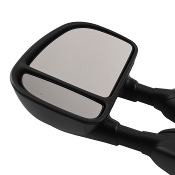 Left Manual Mirror compatible for Ford E150/E250 2003-2014 Manual Black Textured