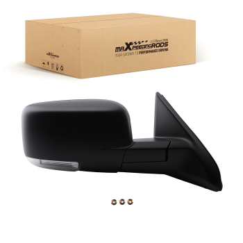 Heated Power Side View Mirror Right compatible for Dodge Ram 1500 2009-2018 Black