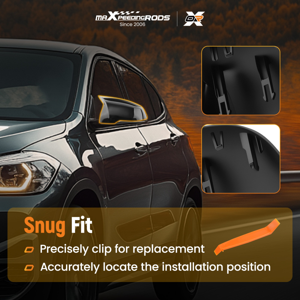 Door Wing Mirror Cover Caps Kit compatible for BMW X1 F48 X2 F39 Z4 2016-2023 51167386567