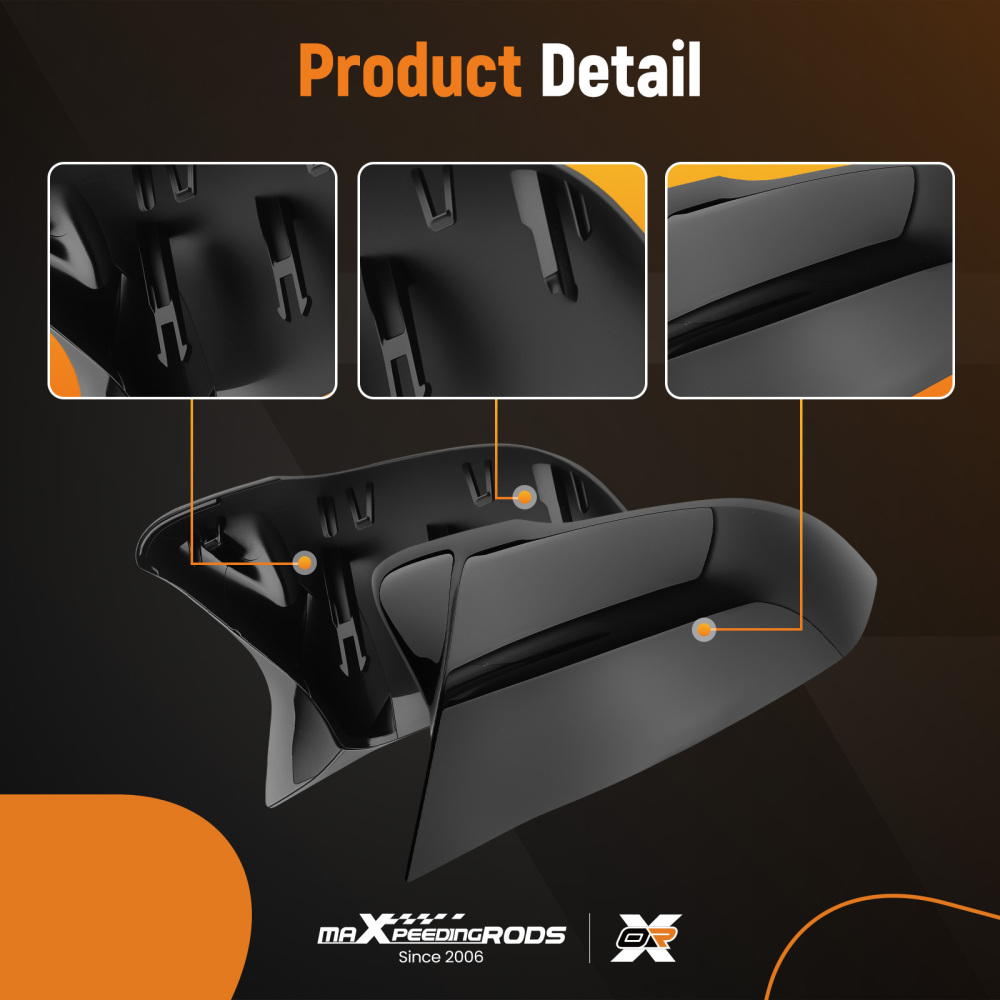 Door Wing Mirror Cover Caps Kit compatible for BMW X1 F48 X2 F39 Z4 2016-2023 51167386567