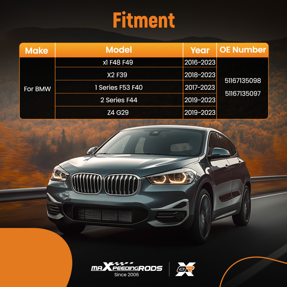 ABS Mirror Cover Set compatible for BMW X1 F48 F49 X2 F39 Z4 2016-2023 51167386567