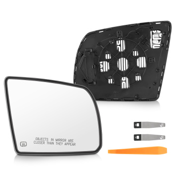 Passenger Right Side Mirror Glass Heated compatible for Toyota Sequoia 2008-2017 compatible for Tundra
