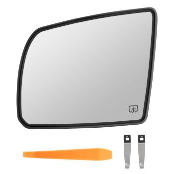 Driver Left Side Mirror Glass Heated compatible for Toyota Sequoia 2008-2017 compatible for Tundra 2007-20
