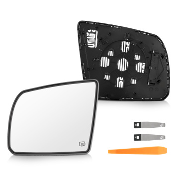 Driver Left Side Mirror Glass Heated compatible for Toyota Sequoia 2008-2017 compatible for Tundra 2007-20