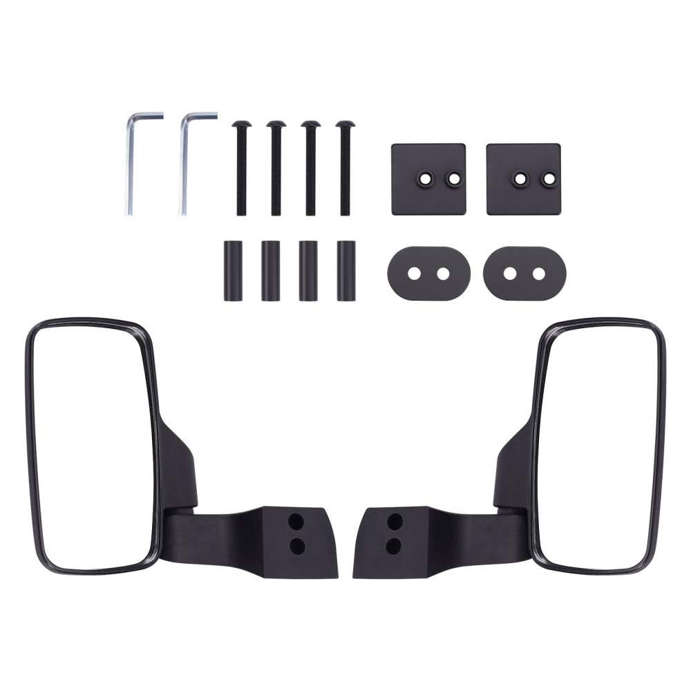 2x Door Mounted UTV Side Mirrors Set compatible for Polaris PRO XD 2000D/2000G/4000D/4000G