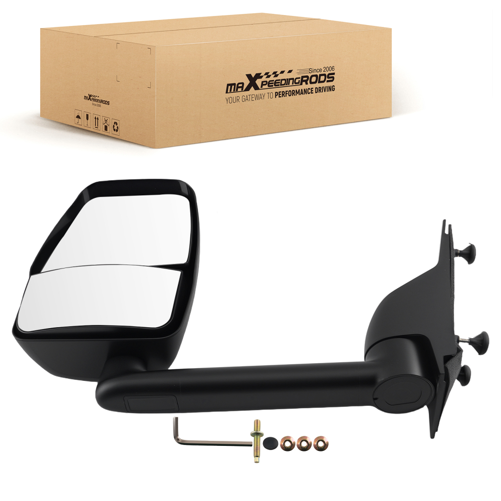 Left Manual Fold Mirror compatible for Chevy Express/Compatible for GMC Savana 2003-17 25894030