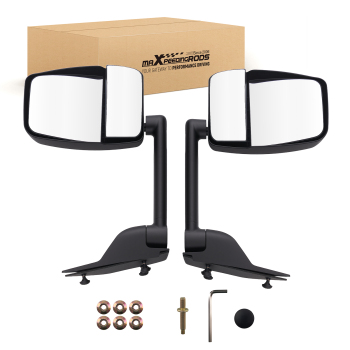 Black Folding Side Mirrors compatible for Chevy Express Van 2003-2011 25894029