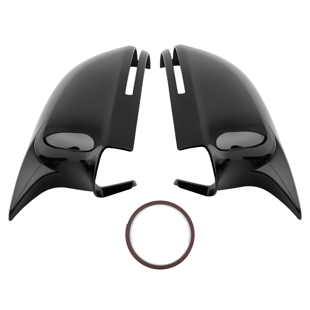 Door Mirror Cap Pair compatible for Audi A6 S6 RS6 S4 RS4 A5 S5 RS5 2008-2017 Gloss Black