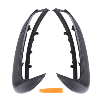 ABS Mirror Cover Pair compatible for Mercedes W222 S Class GLC X253 2016-2019 Carbon Look