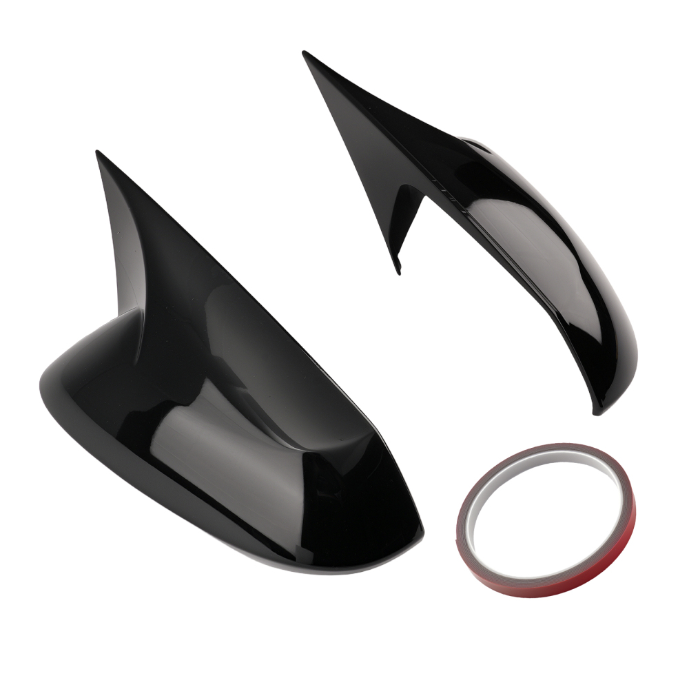 Exterior Mirror Trim Cover compatible for Toyota Corolla 19-22 Black ABS Shell Left Right