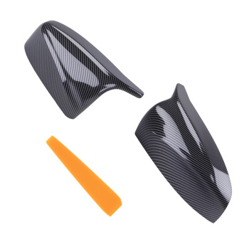 Mirror Cover Caps Kit compatible for BMW X5 X6 E70 E71 07-13 51162182697 Carbon Fiber Side
