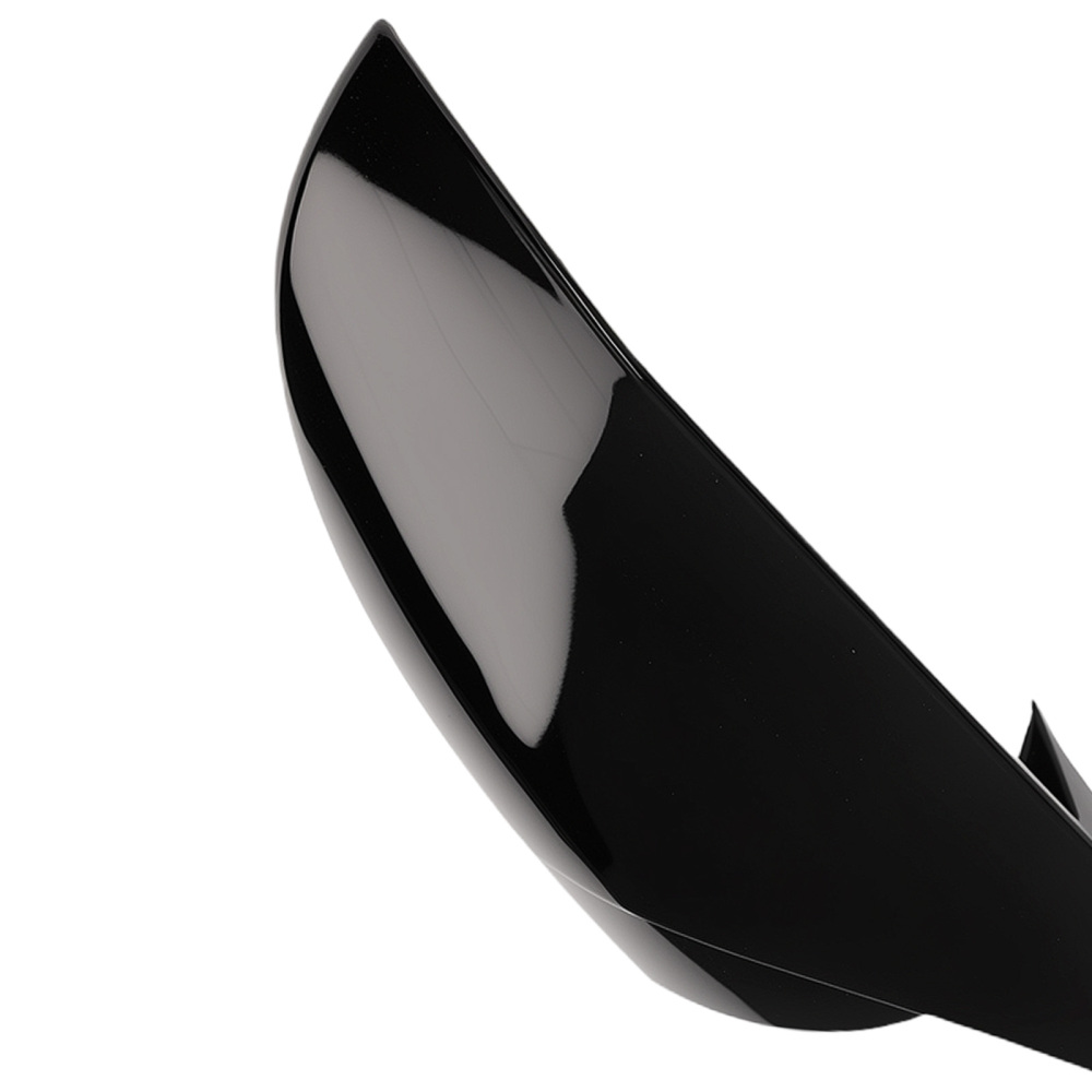 ABS Mirror Cover Pair compatible for Hyundai Elantra LED Turn Signal 2021-2024 Black Set