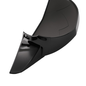 ABS Mirror Cover Pair compatible for Hyundai Elantra LED Turn Signal 2021-2024 Black Set