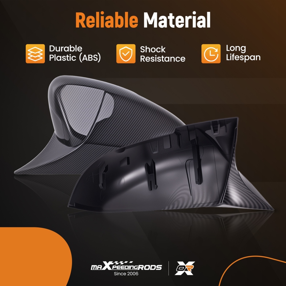 Rear Wing Mirror Cover Caps Carbon Fiber compatible for BMW F20 F21 F22 F30 F32 F36 X1 F87