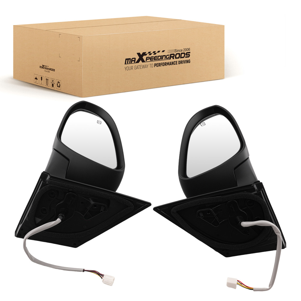 Powered Side Mirror compatible for Toyota Corolla 2014-2019 8791002G10B1 compatible for White Chrome