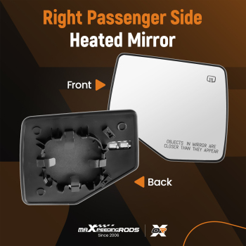 Right Passenger Side Heated Mirror Glass compatible for Ford Explorer 2006-2010 6L2Z17K707C