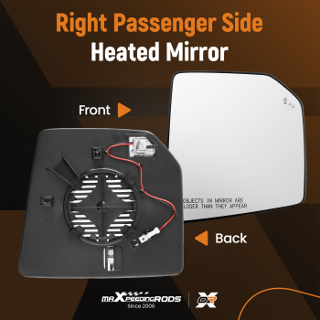 Mirror Glass Right Heated with Blind Spot Detection compatible for Ford F-150 2015-2021