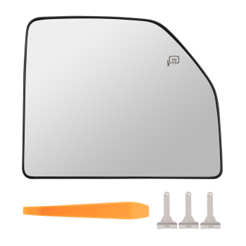 Mirror Glass Upper Passenger Side Right Heated compatible for Ford F-150 2015-2021 compatible for F-250