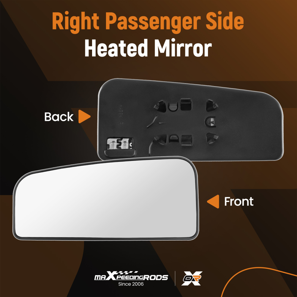Passenger Right Side Mirror Glass Heated compatible for Ford F-150 2015-2021 250 350 450