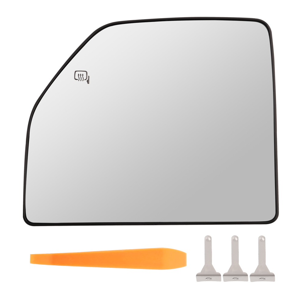Mirror Glass Upper Driver Side Left Heated compatible for Ford F-150 2015-2021 FL3Z17K707T