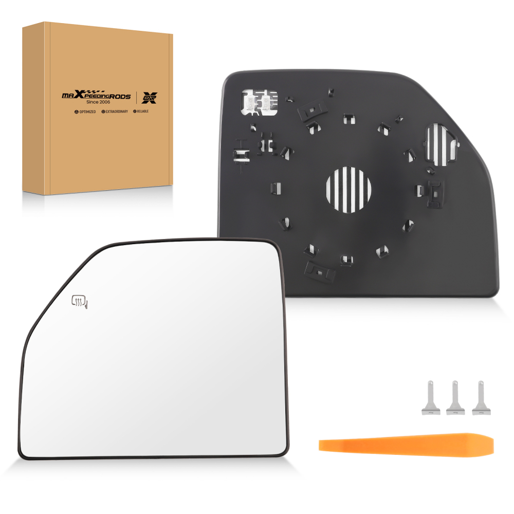 Mirror Glass Upper Driver Side Left Heated compatible for Ford F-150 2015-2021 FL3Z17K707T