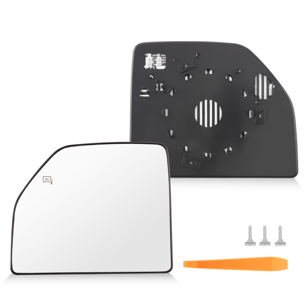 Mirror Glass Upper Driver Side Left Heated compatible for Ford F-150 2015-2021 FL3Z17K707T