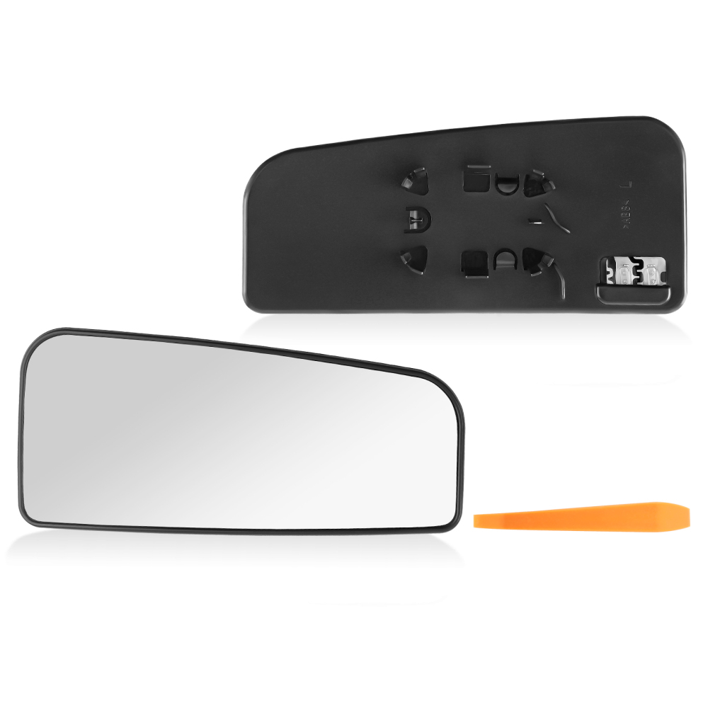 Driver Left Side Mirror Glass Heated compatible for Ford F-150 2015-2021 250 350 450