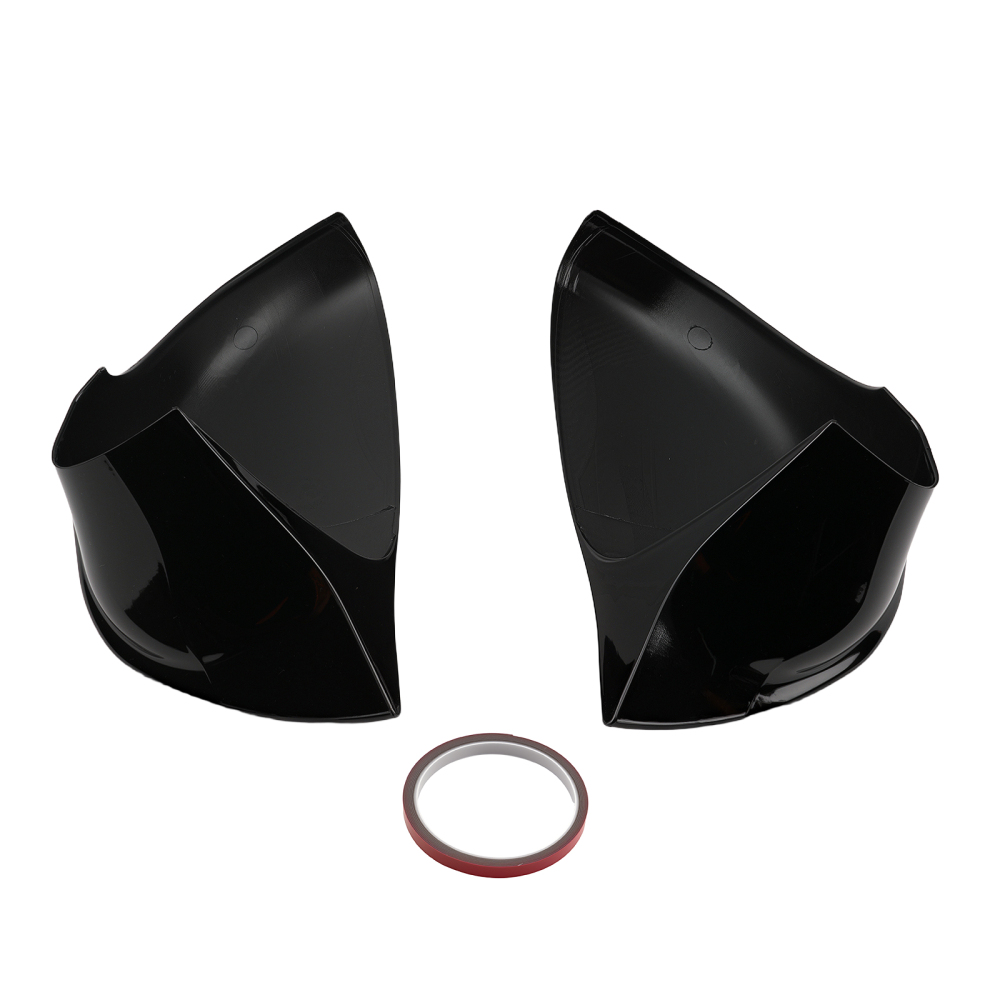 Black Mirror Cover Pair compatible for Lexus IS200t IS250 IS350 GS CT 2009-22 Self-Adhesive