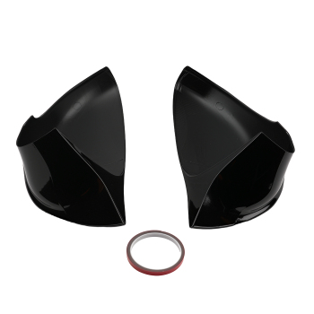 Black Mirror Cover Pair compatible for Lexus IS200t IS250 IS350 GS CT 2009-22 Self-Adhesive