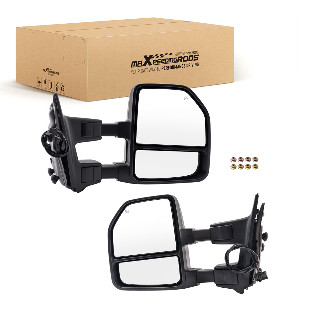 Heated Power Tow Mirror compatible for Ford F-250 F-350 Super Duty 2008-2016 Extendable