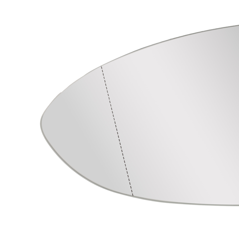 Front Left Heated Mirror Glass compatible for VW Golf VII Variant 2013-2021 Convex
