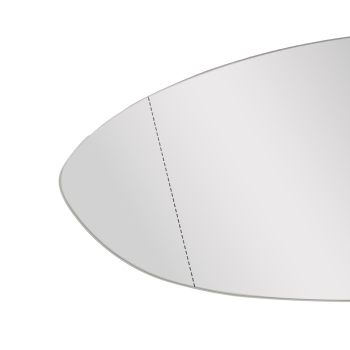 Front Left Heated Mirror Glass compatible for VW Golf VII Variant 2013-2021 Convex