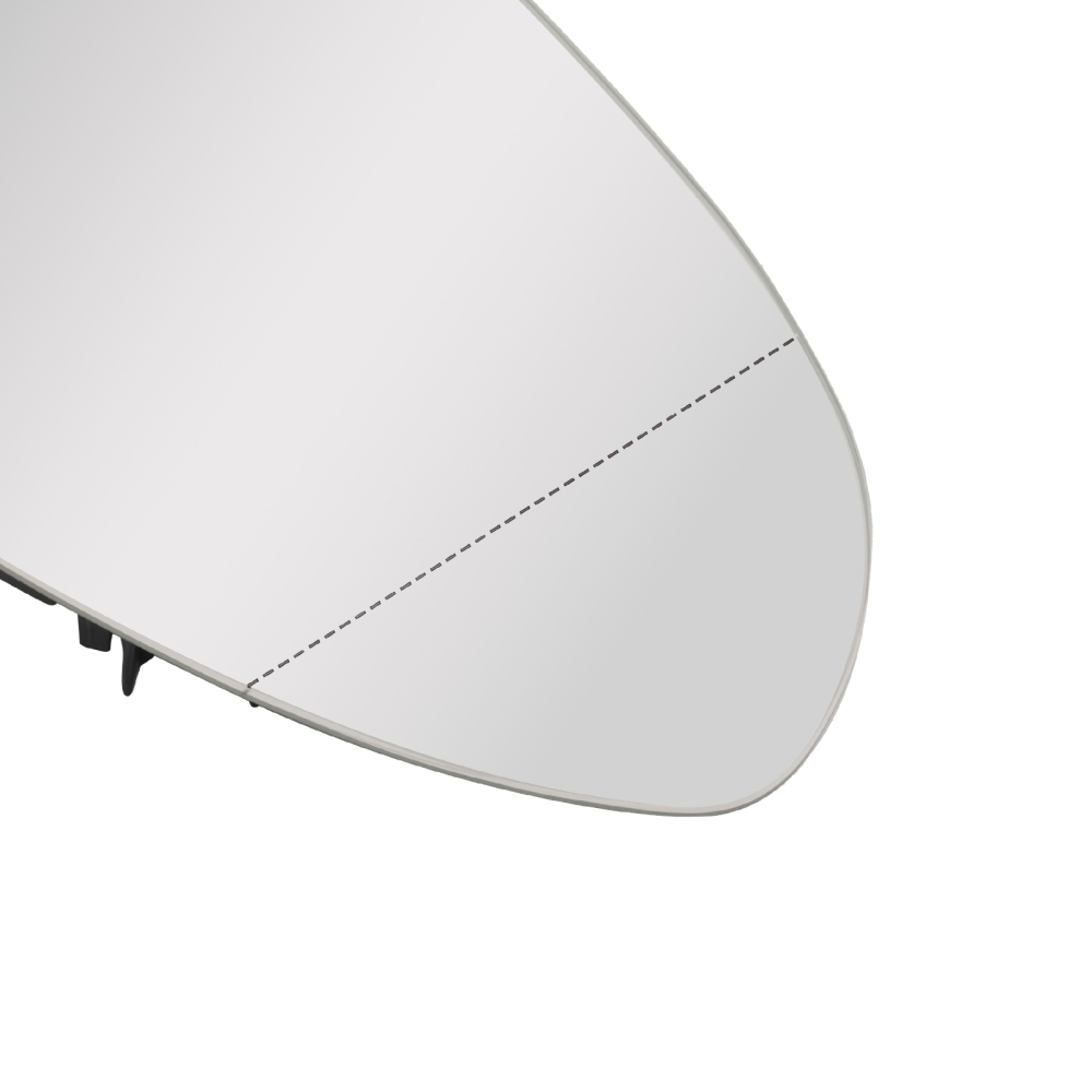 Front Left Heated Mirror Glass compatible for VW Golf VII Variant 2013-2021 Convex