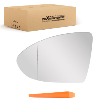 Front Left Heated Mirror Glass compatible for VW Golf VII Variant 2013-2021 Convex