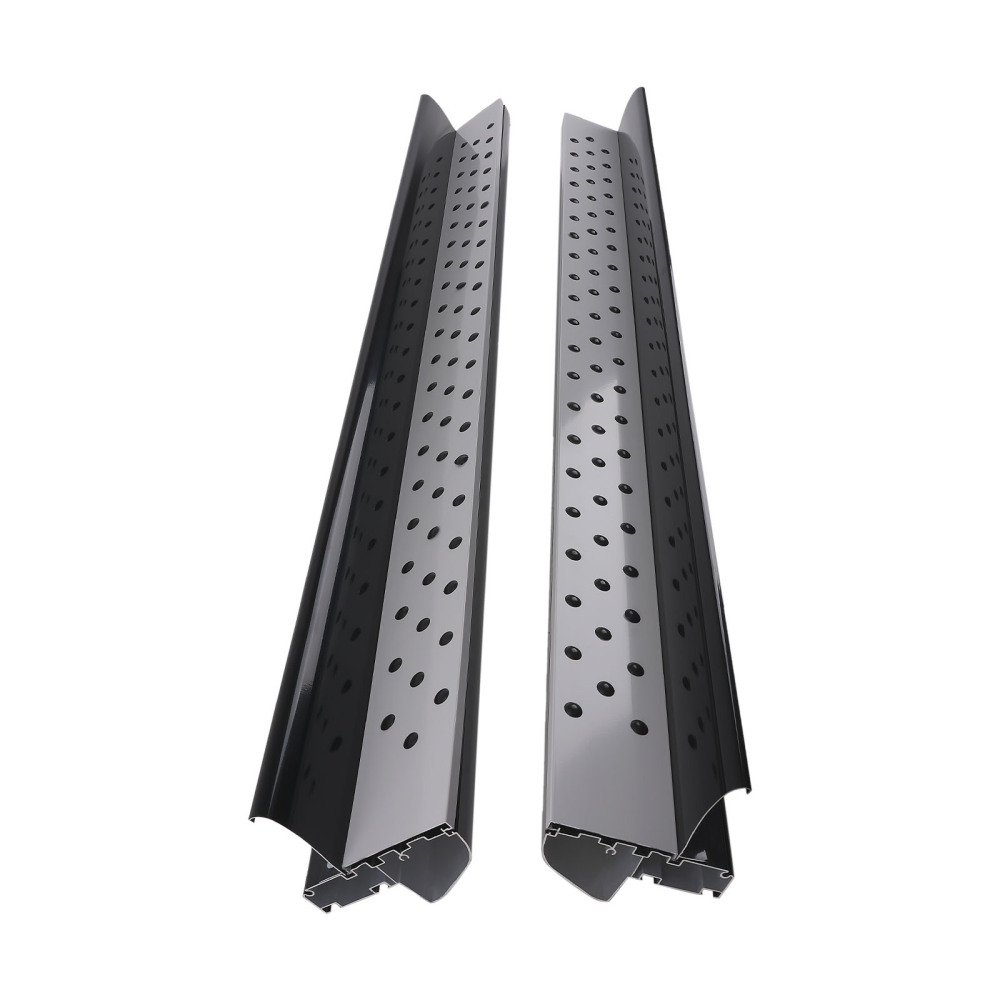 Aluminum Running Board compatible for Honda CRV 07-11 Side Steps Black Non-Slip Protection