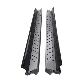 Aluminum Running Board compatible for Honda CRV 07-11 Side Steps Black Non-Slip Protection