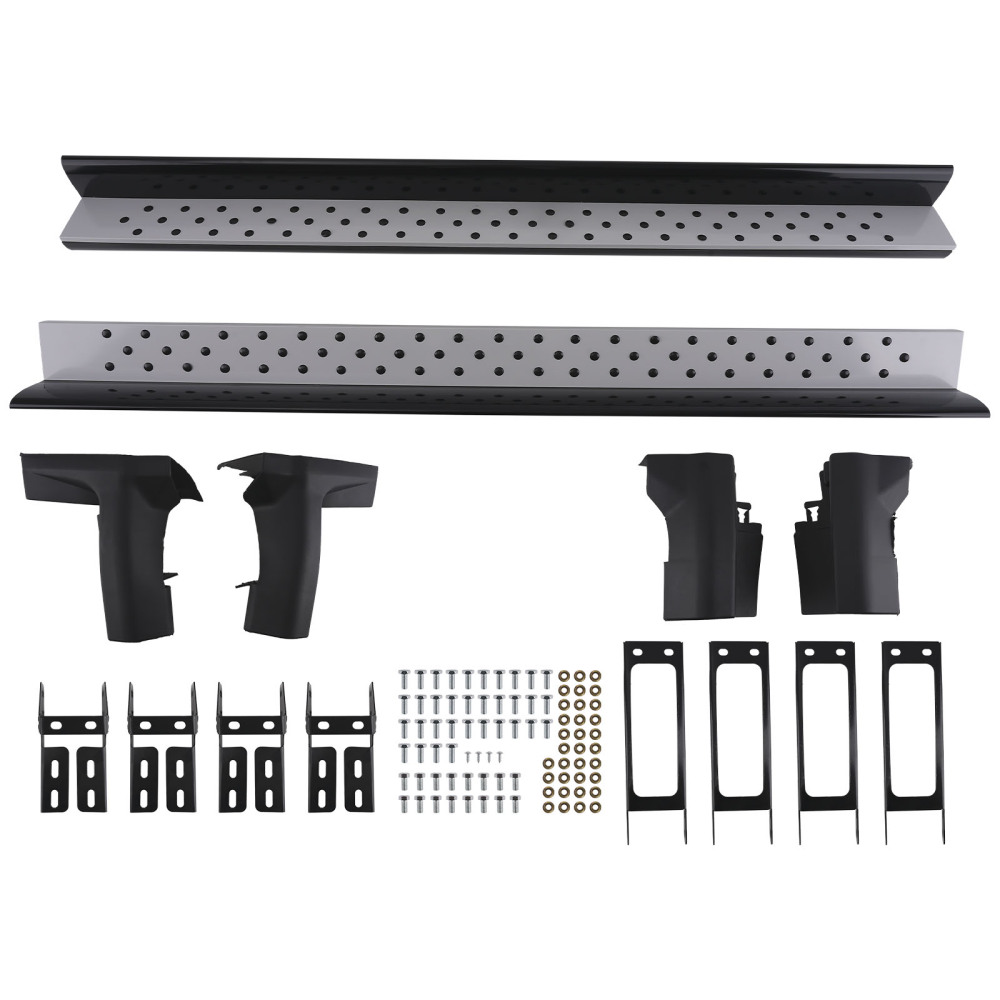 Aluminum Running Board compatible for Honda CRV 07-11 Side Steps Black Non-Slip Protection